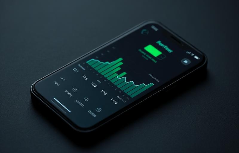 Chargr monitoring app on a phone